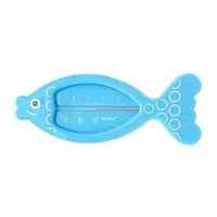 Visvormige badthermometer blauw