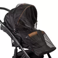 Universeel zwarte kinderwagen insectennet