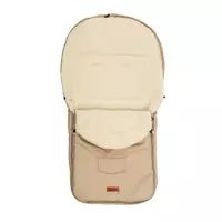 Romperzak cappuccino wol voor kinderwagen