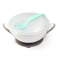 Zuigkom Wit-Grijs Met Lepel