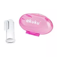Siliconen tandenborstel roze set