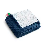 Zacht Minky Deken navy blue Viburnum
