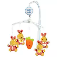 Pluche Konijntjes Muziekmobiel Schommelmobiel voor Baby