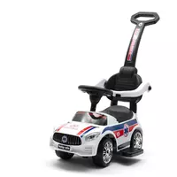 Loopauto Ambulance Wit met Duwstang en Veiligheidsbeugel