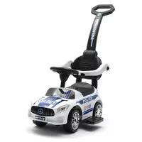 Loopauto Politieauto - Zwart Stuur, Comfortabele Zitting