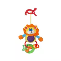 Knuffel Leeuw met Rammelaar en Clip - Speelgoed
