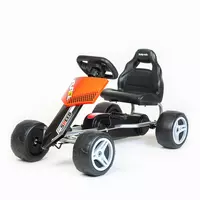 Go-kart Trapauto met Ergonomisch Zitje - Zilver Oranje