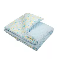 Babydeken met Vulling - 80x102 cm - Blauw
