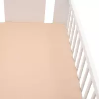 Hoeslaken 60x120 cm - Beige - Jersey Katoen - Ledikant