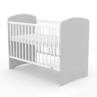 Kinderbed - Wit-grijs - Veilig elegant ontwerp - Modern