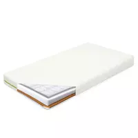 Kindermatras 120x60 cm van boekweit-schuim en kokos