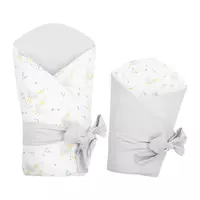 Wikkeldeken 80x80 cm - Dubbelzijdig - Goose print