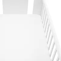 Hoeslaken Jersey katoen 120x60 cm - Wit