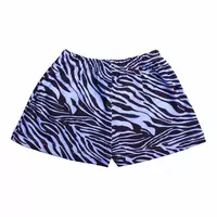 Shorts - Zebra - Blauw/Zwart - Katoen - Maat 110 (4-5 jaar)