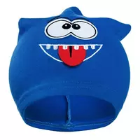 Baby cap - Katoen - Schattig gezicht - Hoofdomtrek 44-48 cm