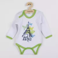 Baby Bodysuit - Langemouwen - Eiffeltoren - Maat 62 (3-6 maanden)