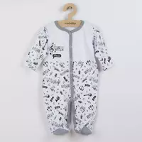 Baby Clothing - Baby cotton jumpsuit - Music thema - Maat 80 (9-12 maanden)