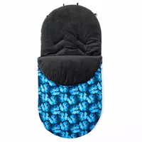 Voetenzak Blauw - Fleece met Minky Voering, Wasbaar