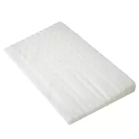 Basic baby hoofdkussen - wigvormig wit 59x37 cm