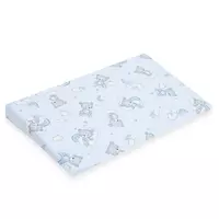 Katoenen kussensloop voor wigkussen 59x37 cm blauw