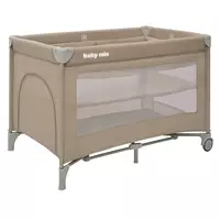 Reisbedje met hangmand beige – inklapbaar campingbedje met matras