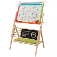 Montessori Houten 2-in-1 Schoolbord - Zwart
