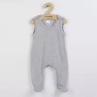 Baby Romper - Grijs - Maat 80 - Voor 9-12 maanden - Babykleding
