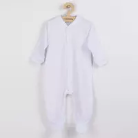 Baby Jumpsuit - Wit - Katoen - Lange Mouwen - Maat 86 (12-18 maanden)