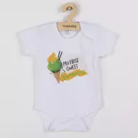 Baby Romper - Witte korte mouwen - IJsjes print - Size 50