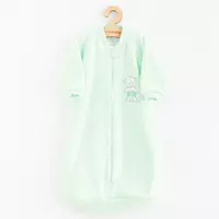 Slaapzak - Terry - Teddybeer - Mintgroen - Maat 80 (9-12 maanden)