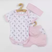 Babykleding - 3-delige set - Zomer - Roze - maat 92 (18-24 maanden)