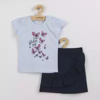 Kledingset - T-shirt met rokje - Vlinders - Maat 62 (3-6 maanden)