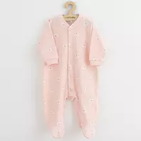 Jumpsuit - Roze - Teddy Beer - Maat 80 (9-12 maanden) - 100% Katoen