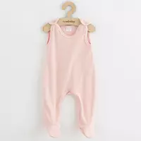 Baby romper - Mouwloos - Lichtroze - Maat 50 - Drukknopen