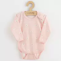 Babybody - Teddy Bear - Wit - Maat 74 (6-9 maanden) - Lange mouwen