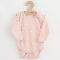 Babyromper - Lichtroze - Berenprint - Drukknopen - Maat 80 (9-12 maanden)