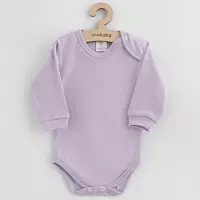 Babyromper - Katoen - Lange mouwen - Maat 80 (9-12 m) - Paarse bodysuit