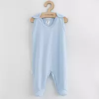 Baby Romper - Lichtblauw - Mouwloos - 100% Katoen - Maat 80 (9-12 maanden)