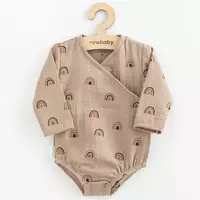 Baby Bodysuit - Katoen - Lange Mouwen - Regenbogen - Maat 80 (9-12 maanden)