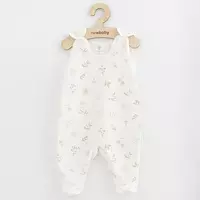 Baby romper - 100% katoen - maat 80 (9-12m) - bloemenpatroon