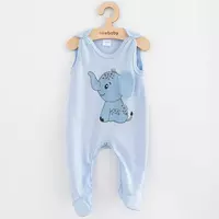 Babykleding - Baby rompertje - Lichtblauw - 100% katoen
