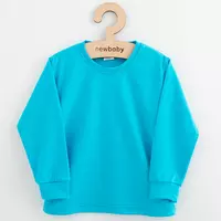 T-Shirt - Lange Mouwen - 100% Katoen - Turquoise - Baby Kleding