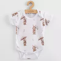 Baby Romper - Korte Mouwen - Konijntjes - 100% Katoen - OEKO-TEX Standard 100