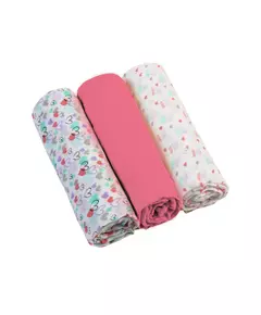 Muslin luiers framboos 3-pack