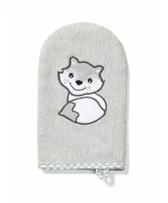 Bamboe washand voor baby grijs