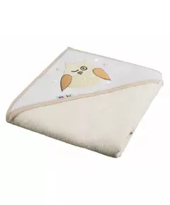 Uiltje Ecru Badcape 100% Katoen