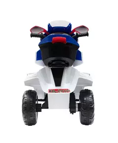 Sportieve kinder accu-motor - Wit met blauw en rood