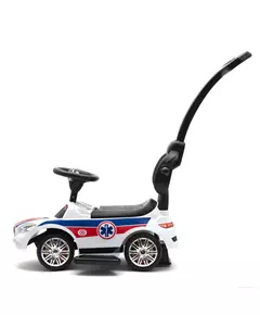 Loopauto Ambulance Wit met Duwstang en Veiligheidsbeugel