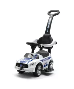 Loopauto Politieauto - Zwart Stuur, Comfortabele Zitting
