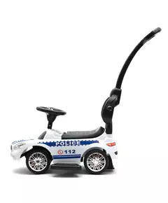 Loopauto Politieauto - Zwart Stuur, Comfortabele Zitting